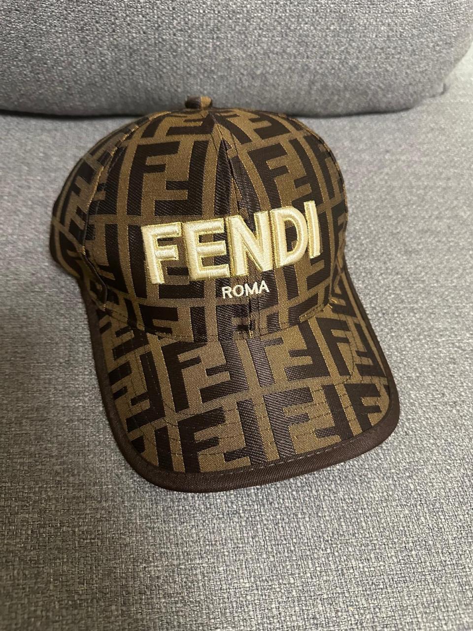Fendi Fendi Zucca Pattern Baseball Cap with Embroidered Logo