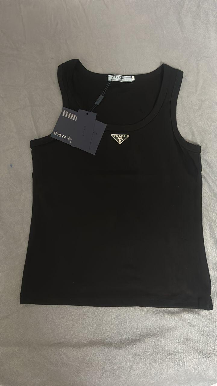 Prada Prada Logo Triangle Tank Top