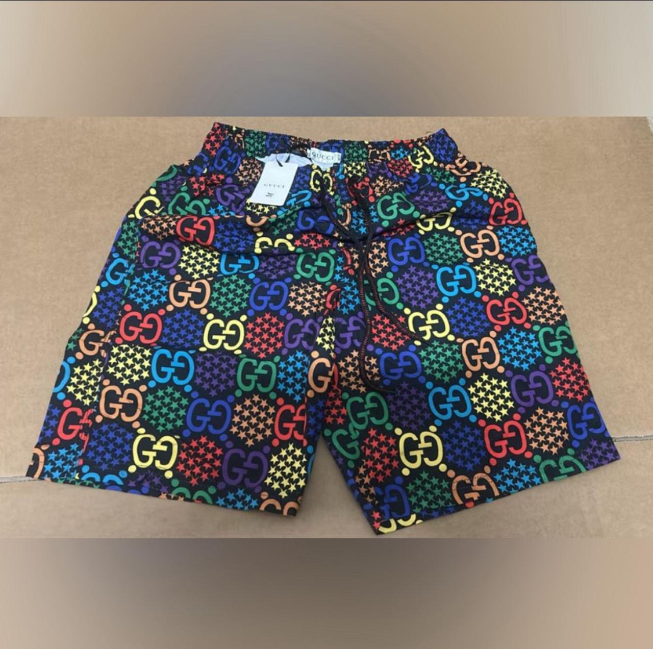 Gucci Gucci Multicolor GG Star Print Swim Shorts