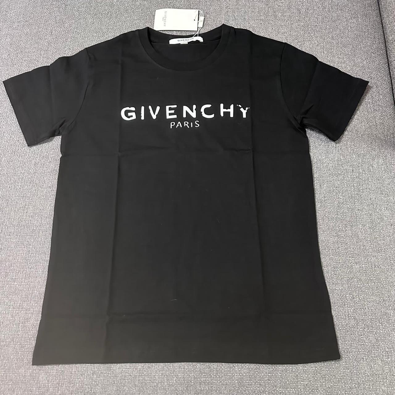 Givenchy Givenchy Black Distressed Logo T-Shirt