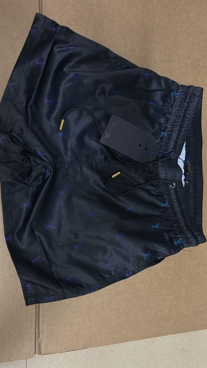 Louis Vuitton Louis Vuitton Monogram Embroidered Swim Shorts