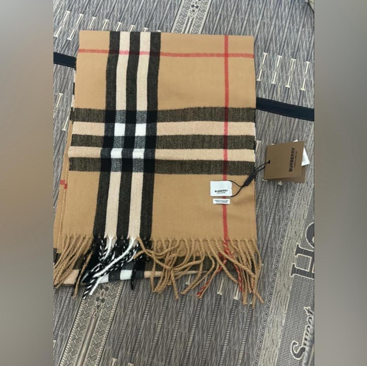 Burberry Classic Check Cashmere Scarf thumbnail 2