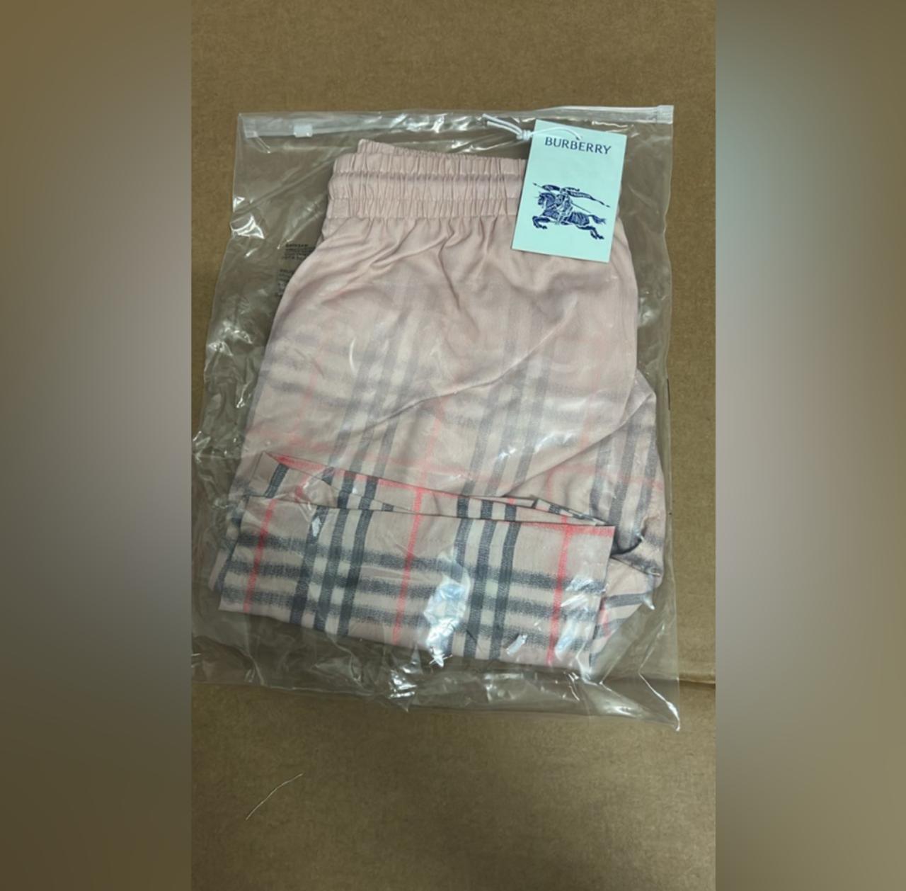 Designer Swim Shorts with Monogram and Check Patterns thumbnail 2