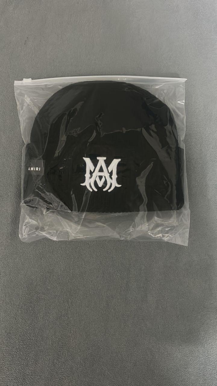 Amiri MA Logo Black Knit Beanie thumbnail 2
