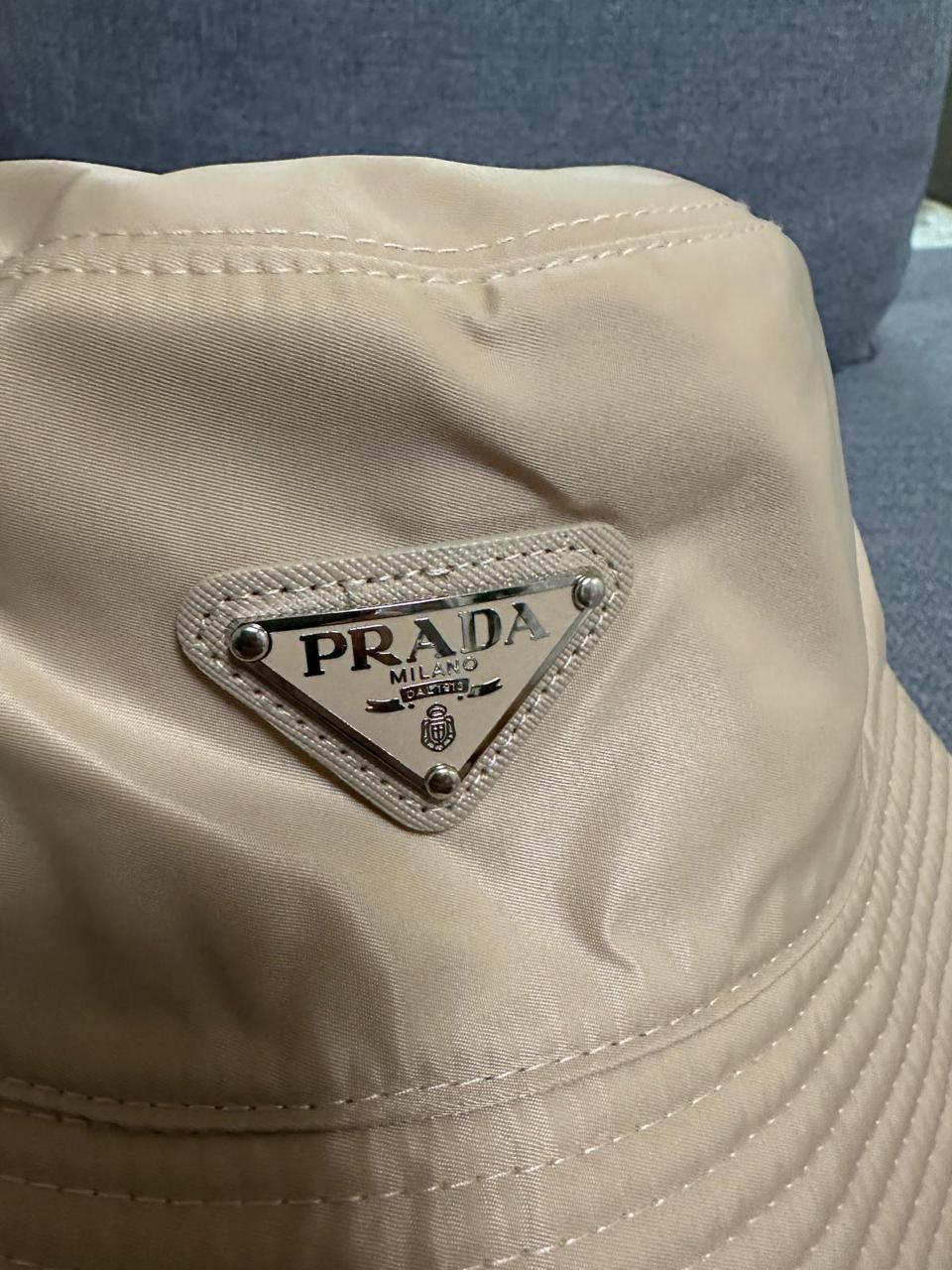 Prada Nylon Bucket Hat with Triangle Logo thumbnail 2