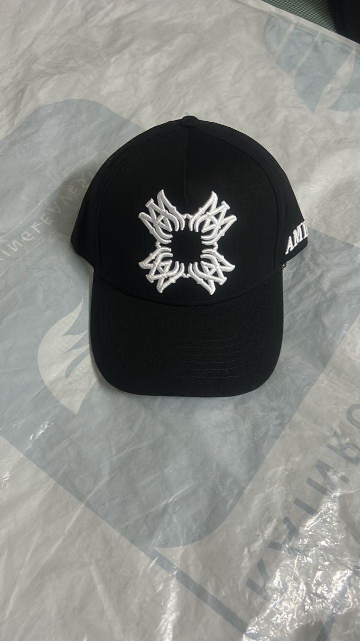 Amiri Black Trucker Hat with White Embroidered Logo thumbnail 2