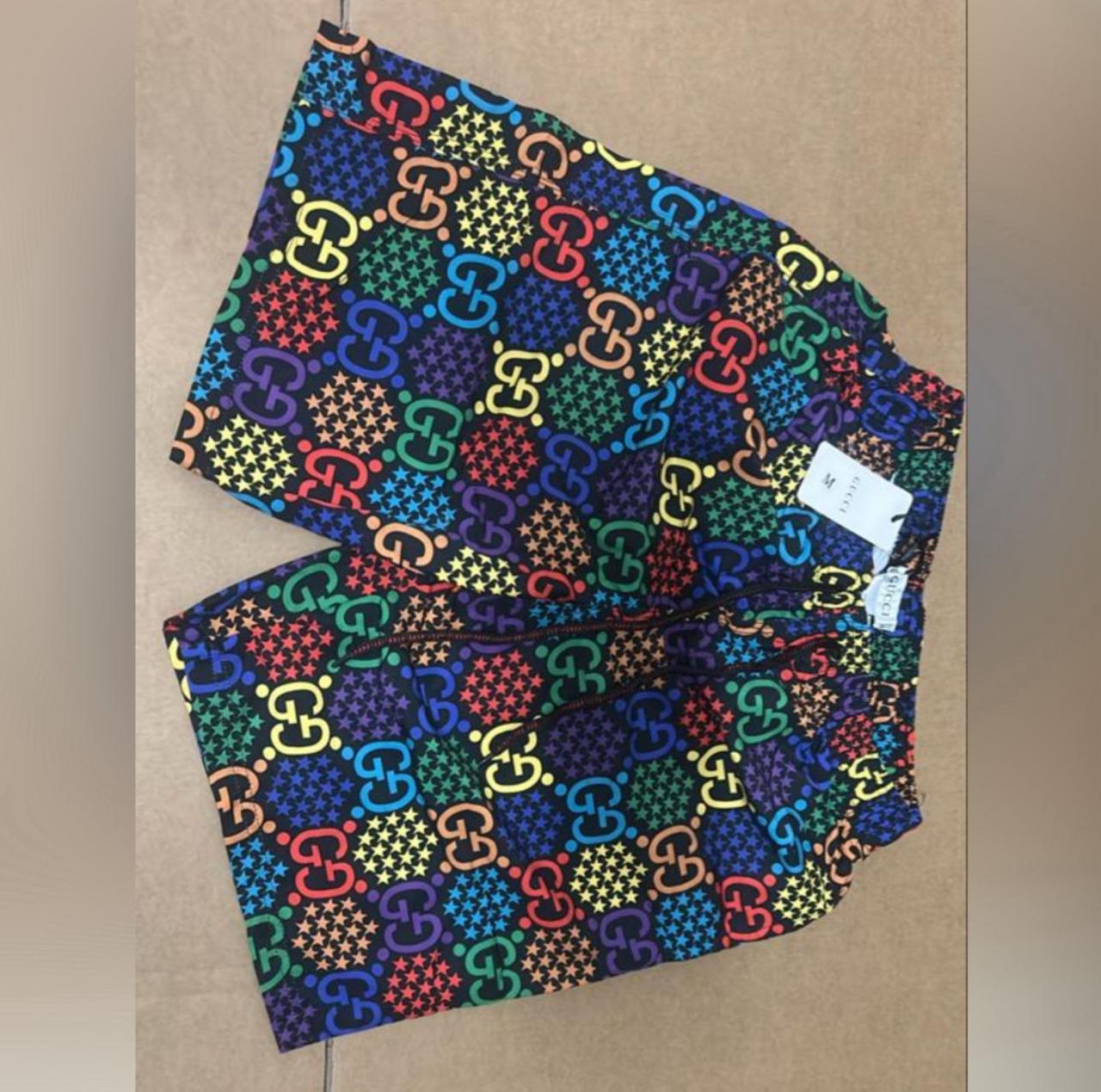 Gucci Multicolor GG Star Print Swim Shorts thumbnail 2