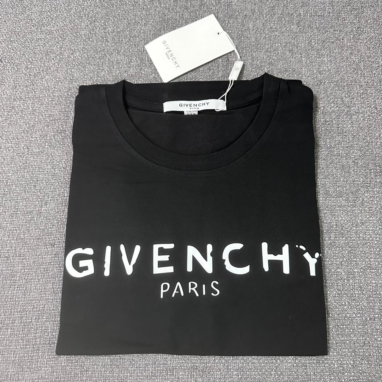 Givenchy Black Distressed Logo T-Shirt thumbnail 2