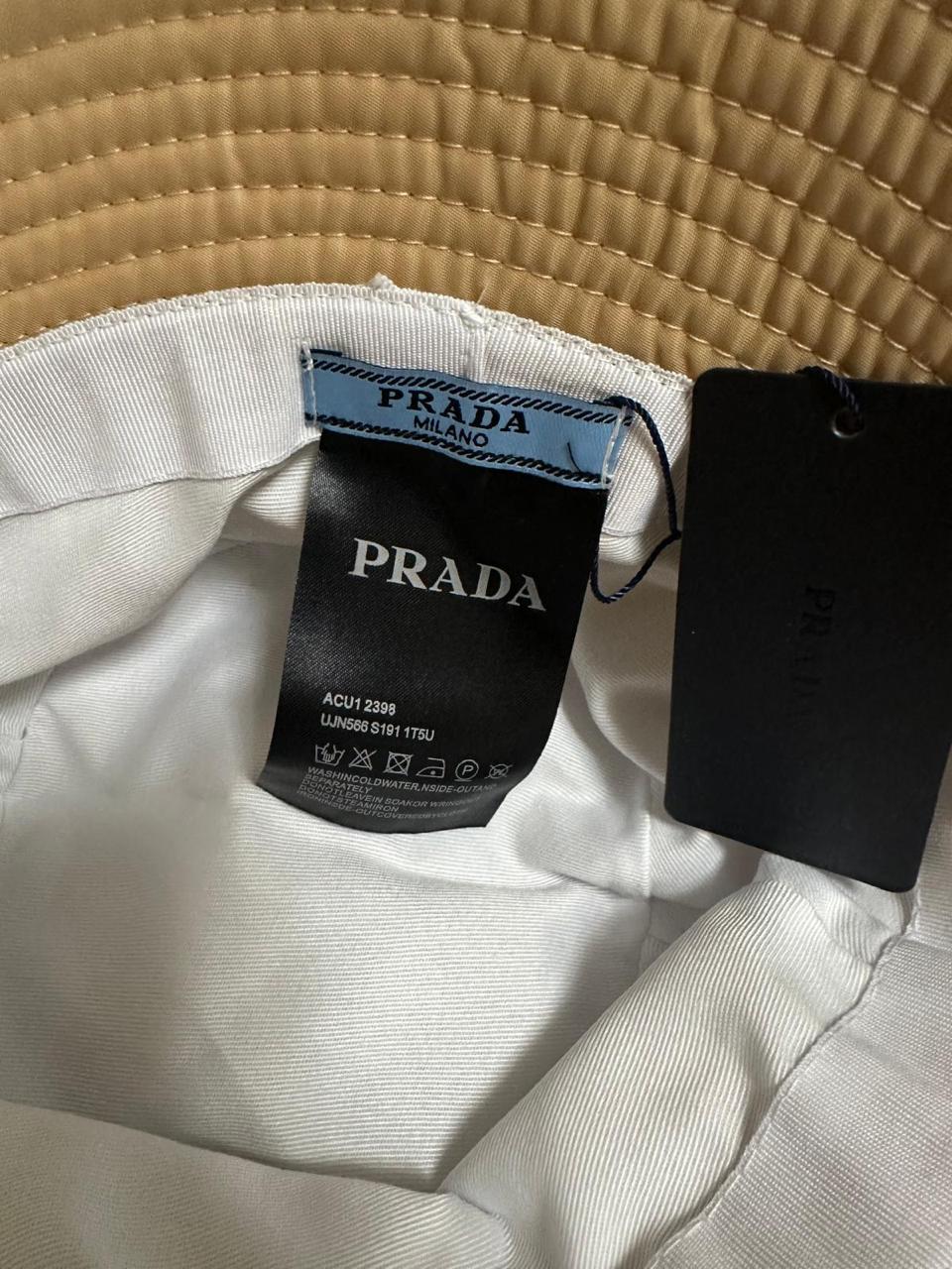 Prada Nylon Bucket Hat with Triangle Logo thumbnail 3