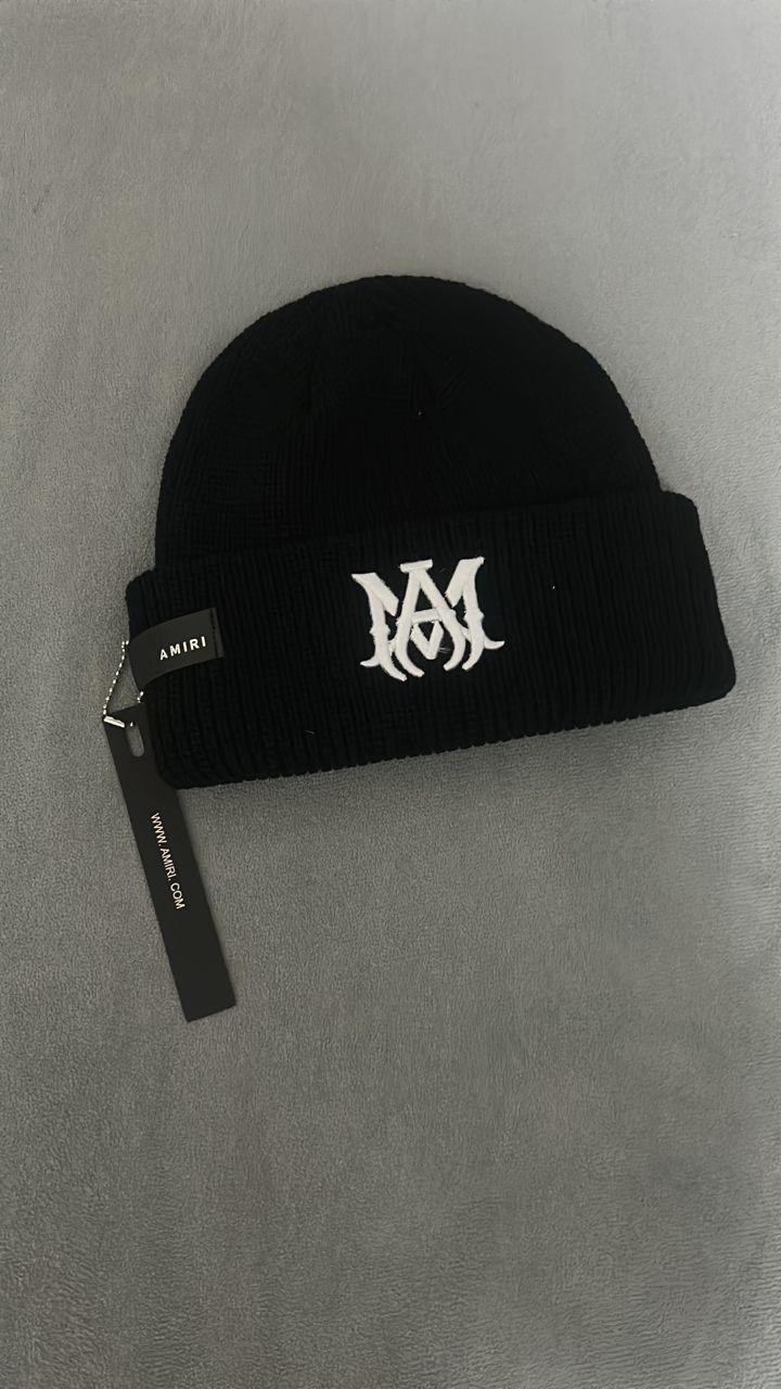 Amiri MA Logo Black Knit Beanie thumbnail 3