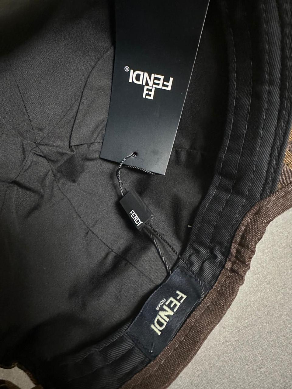 Fendi Zucca Pattern Baseball Cap with Embroidered Logo thumbnail 3