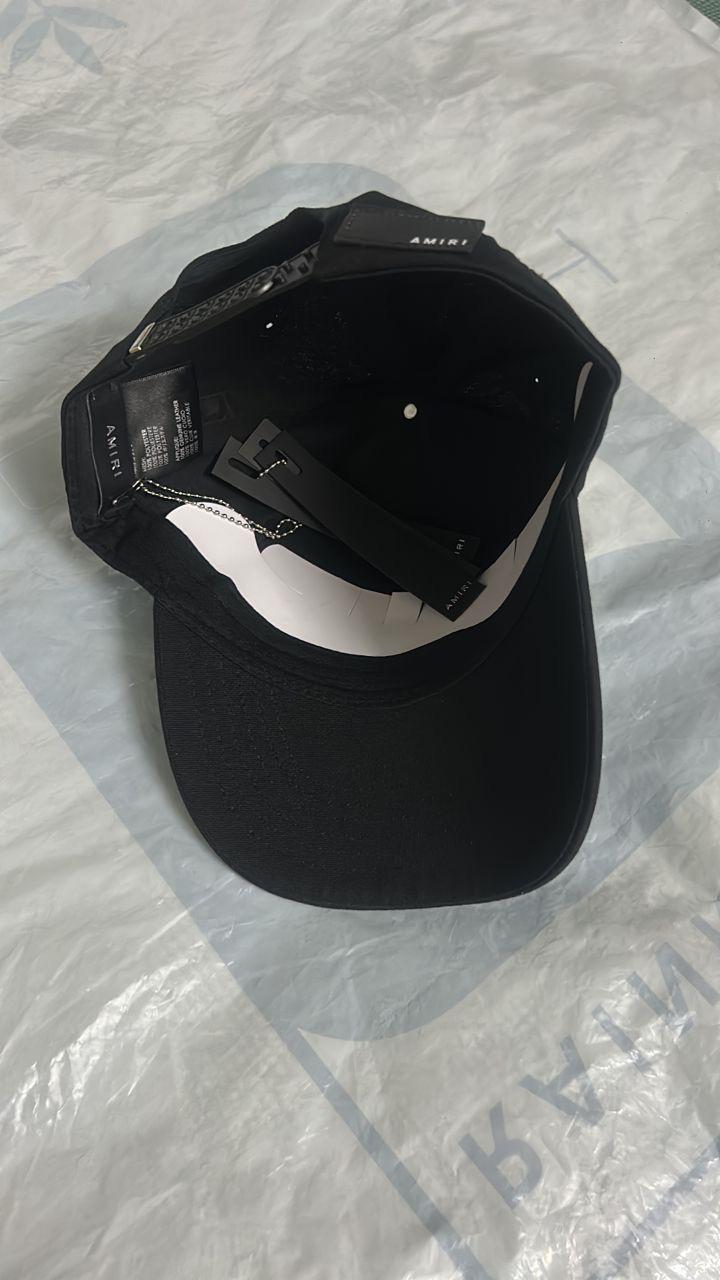 Amiri Black Trucker Hat with White Embroidered Logo thumbnail 3