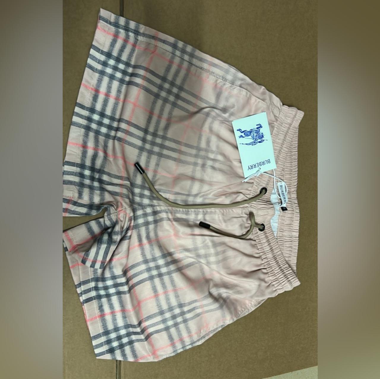 Designer Swim Shorts with Monogram and Check Patterns thumbnail 3