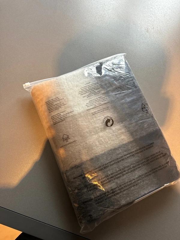 Acne Studios Grey and Black Checked Mohair Scarf thumbnail 4