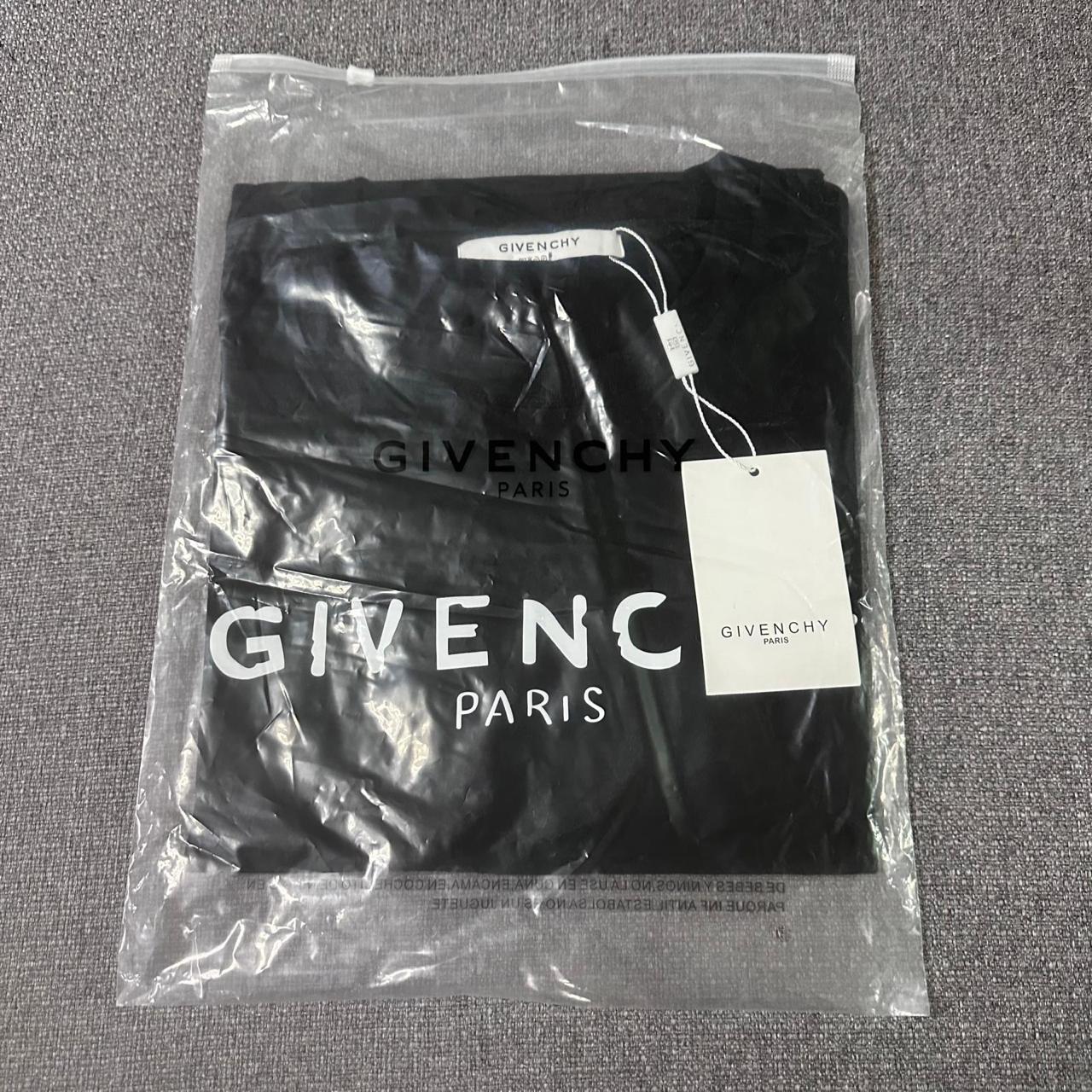 Givenchy Black Distressed Logo T-Shirt thumbnail 4